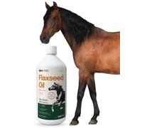 lLab-v Flaxseed Oil - Olio di semi di lino 100% spremuto a freddo per cavalli 1000 ml