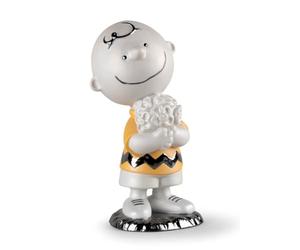 LLADRÓ Figura Charlie Brown. Statuetta Charlie Brown (Snoopy) in porcellana