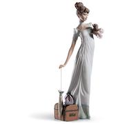 LLADRÓ Figurina Alta Società. Figurina Donna di Porcellana.