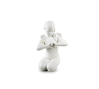 LLADRÓ Figurina Angelo Cuore Celestiale. Figurina Angelo di Porcellana.