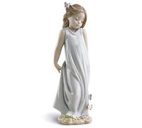 LLADRÓ Figurina Bimba Amica Delle Farfalle. Figurina Ragazza di Porcellana.
