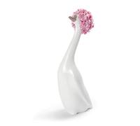 LLADRÓ Figurina Goossiping. Rosa. Figurina Oca di Porcellana.