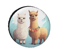 Llama Alpaca - Copertura per pneumatici di ricambio resistente alle intemperie, diametro dei pneumatici da 24 a 36 pollici, universale impermeabile per rimorchio, camion, camper, SUV