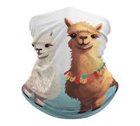 Llama Alpaca Ghetta da Collo Antiscivolo Headwrap Versatili Sciarpa A Mezza Faccia per Donna Uomo Lavabile Passamontagna