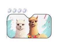 Llama Alpaca Parasole per parabrezza auto 2025 parasole pieghevole divertente per auto parasole anteriore per finestrini anteriori protezione solare per interni automobilistici piccola
