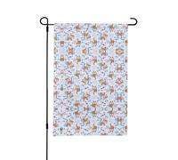 Llama Cartoon Pattern Stagionale Giardino Bandiere Double Sided 12 X18 In Fuori Pasqua St Patricks Day Holiday Decor