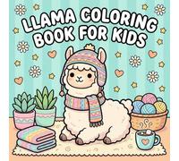 Llama Coloring Book for Kids Ages 4-8: Big and Bold Llama Coloring Pages with Fun Facts | Perfect Birthday Gift for Llama Lovers | Stress Relief Activity Book for Toddlers and Children