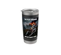 Llama Knight Funny My Sanity Thins Bicchiere termico in acciaio inox doppia parete