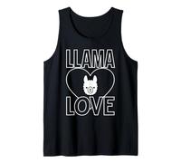 Llama Love Bold Heart - Simpatico Disegno Grafico a Forma di Lama Canotta