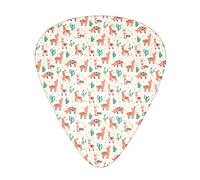 Llama on a Cloud Confezione da 12 plettri per chitarra, include calibri sottili, medi e pesanti 3 misure per plettri elettrici per chitarra acustica