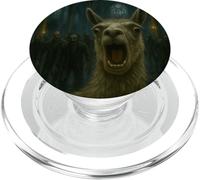 Llama Selfie Zombies Apocalisse Umorismo Divertente Halloween PopSockets PopGrip per MagSafe