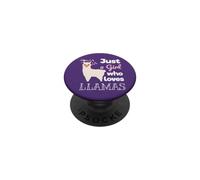 Llama Solo una ragazza che ama i lama Funny PopSockets PopGrip Adesivo