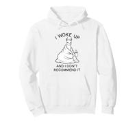 Llama Stanco Mi Sono Svegliato e Non Lo Consiglio w caffè Felpa con Cappuccio