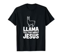 Llama Ti Parla di Gesù Divertente Lama Cristiana Maglietta