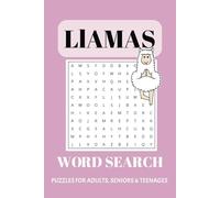 Llama Word Search Puzzle Book: Word Searches with Easy to Read Print about Llamas, Llama spitting, Llama petting and More | 6x9 inches, 110 pages | ... … Gift for Vacations, Holidays and Free Times