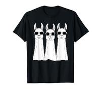 Llamas con Occhiali da Sole Funny Silly Foolish Funny 3 Llama Maglietta