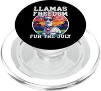 LLAMAS FOR FREEDOM FUR IL LUGLIO divertente lama patriottico quarto PopSockets PopGrip per MagSafe