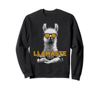 Llamaste - Yoga Lama con Occhiali da Sole Felpa