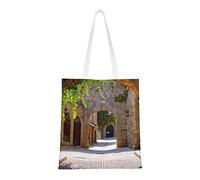 Llamawomen, borsa a tracolla unisex, riutilizzabile, pieghevole, casual, elegante, per la spesa, per spiaggia, viaggi, lavoro, scuola, Via Italiana, Taglia unica