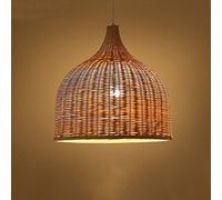 LLAN Paralume In Legno Antico Illuminazione Lampadario In Bambù Rattan Vimini Applique Apparecchi Appesi Illuminazione Illuminazione Primitiva Lampada A Sospensione A Soffitto Asiatico Per Sala Da Pra