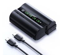 llano Aurora EN-EL15C Batteria 2600mAh USB-C con Display Touch - Compatibile con Nikon Z8, Zf, Z6III, D850, Z7II, Z6II, Z7, Z6, D7500, D750, Z5, D7200, D7100, D810, Indicatore di carica immediato