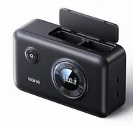 llano Caricabatterie 2 in 1 LP-E6NH per Canon fotocamera EOS R5, R5 C R6 Mark II, 5D 6D 7D Mark II III IV, 5DS, 60D, 70, 80, 90D, 12400 mAh, batteria esterna USB C integrata da 20 W, display