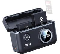 llano confezione da 2 batterie EN-EL25 / EN-EL25a con caricabatterie rapido da 18 W per Nikon Z50 II, Z50, Z30, Z fc - capacità elevata da 1350 mAh, slot per scheda SD e display digitale intelligente