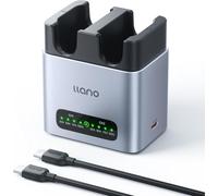 llano PD 20W DMW-BLK22 Caricabatterie per Fotocamere, Ricarica Rapida Compatibile con Panasonic LUMIX DC-S9, GH6, GH7, G9 II, DC-GH5M2, S5 II/S5M2, S5 II X/S5M2X, USB-C, Indicatore LED, Alluminio CNC