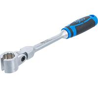 Llave de estrella especial para sondas lambda, articulada, con mango | 22 mm