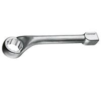 Llave de golpe poligonal, acodada 90 mm