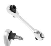 Llave de trinquete Mini - 1/4" de 72 Dientes en Acero, Carraca de Bajo Perfil con de 5 Grados y Liberación Rápida | para Motores y Espacios Reducidos