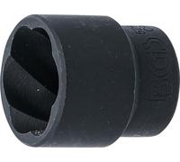 Llave de vaso de perfil en espiral/extractor de tornillos | entrada 12,5 mm (1/2") | 24 mm