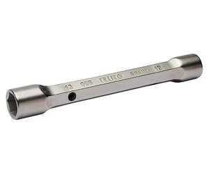 Llave tubo hexagonal dos bocas 10-11mm, cromada