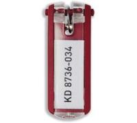 Llavero Durable Key Clip Rosso 68 mm x 25 mm 6 pezzi
