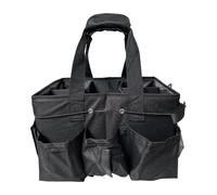 Llazsybz Borsa per Prodotti per La Pulizia, Accessorio Oxford Impermeabile con Tracolla Rimovibile, Nero