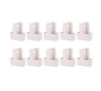 Llazsybz Portabicchieri Pieghevole Da 10 Pezzi per con Maniglia per Andare in, Portabicchieri Da Caffè, Portabicchieri per Bubble Tea, Succhi, Fru, Bianco