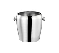 Llazsybz Secchiello Portaghiaccio in Acciaio con Due Maniglie E Design Elegante per Il Raffreddamento di Champagne E Riunioni tra Amici, 1L