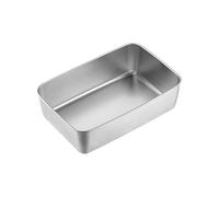 Llazsybz Teglia per Lasagne, Teglia in Acciaio Inox, Bassa, Profonda, Stabile, Teglia per Torte Spessa, Rettangolare, per Brownie, Facile da Pulire, 22x15x6cm