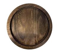 Llazsybz Vassoio Portacandele per Centrotavola, Organizer in Legno per Ripiano Bagno, Vassoio Rotondo Decorativo per Snack, a