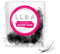 LLBA Promade Wispy Extension per ciglia 9D 0.05, ventole di volume delle ciglia fatte a mano, riccioli C Cc D, lunghezza 9-17 mm, lunga durata, facile applicazione 1 conteggio (confezione da 500) nero