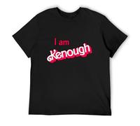 Llbang daora T-Shirt con Scritta I Am Kenough Trendy Design Crew Neck Unisex Short Sleeve T-Shirt L