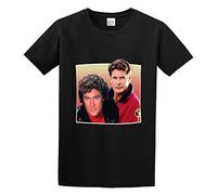 Llbang David Hasselhoff T Shirt 90S Homage Mich Vintage Knight Rider Baywatch Night Unisex 100% Cotton Short-Sleeve T-Shirts Black XL