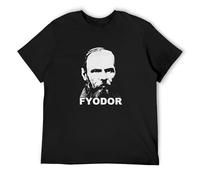 Llbang Fyodor Dostoyevsky T-Shirt - Crime And Punishment Russian The Idiot Writer Shirt Black L