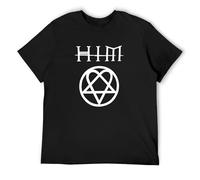 Llbang Him H.I.M Heartagram Razorblade Romance O-Neck 100% Cotton Short Sleeve Unisex T-Shirt XL