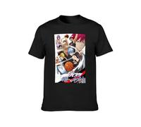 Llbang Kuroko No Basket Letter Fashionable Nightclub Cool Reunion T-Shirt Black L