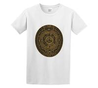 Llbang Maya AZTÈQUE CALENDRIER Inca DU Sud AMÉRIQUE Mexico Grand VÉLO OR T-Shirt White S
