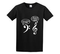 Llbang Nothing But Treble Bring Us Down Clef Note Bass Music Symbol Unisex 100% Cotton Short-Sleeve T-Shirts Black XXXL