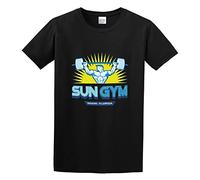 Llbang Pain And Gain Sun Gym Unisex 100% Cotton Short-Sleeve T-Shirts Black XL