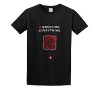 Llbang Question Everything Carl Sagan O-Neck 100% Cotton Short Sleeve Unisex T-Shirt XL