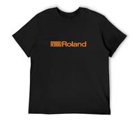 Llbang Roland Music Systems Audio Audiophile Retro Synthesiser Analogue O-Neck 100% Cotton Short Sleeve Unisex T-Shirt XL
